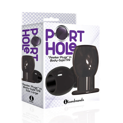 Icon Brands The 9's Port Hole Hollow Butt Plug 