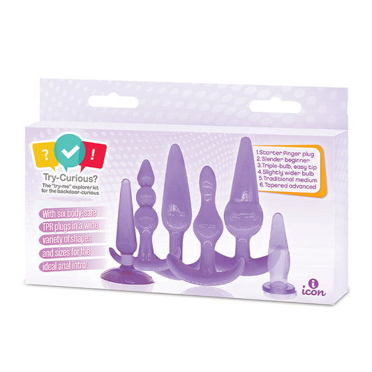 Icon Brands Try-Curious Anal Plug Kit 1