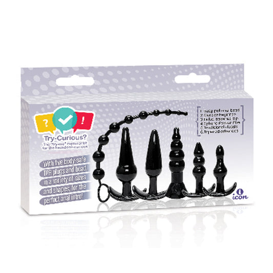 Icon Brands Try-Curious Anal Plug Kit 