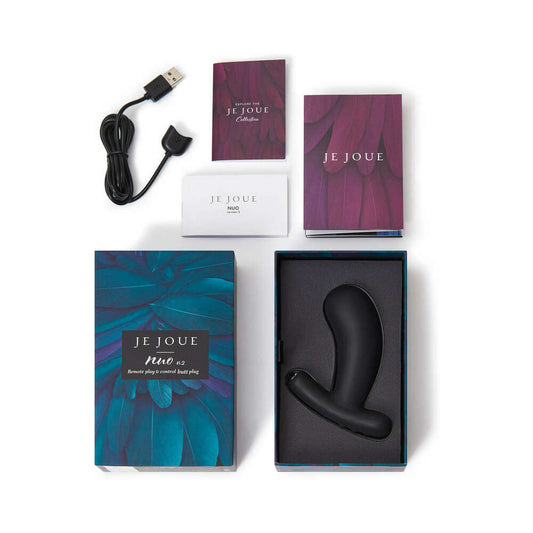 Je Joue Nuo V.2 App-Compatible Anal Plug Black 