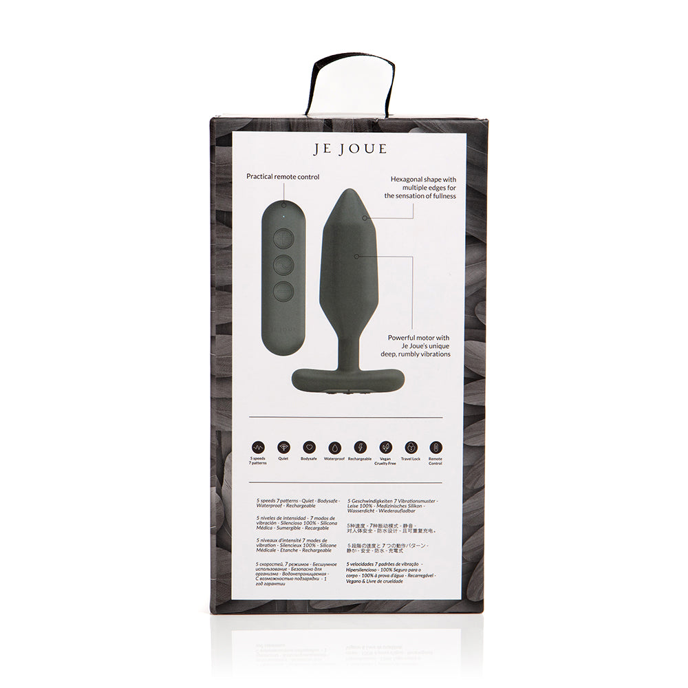 Je Joue Onyx Vibrating Butt Plug Black 14