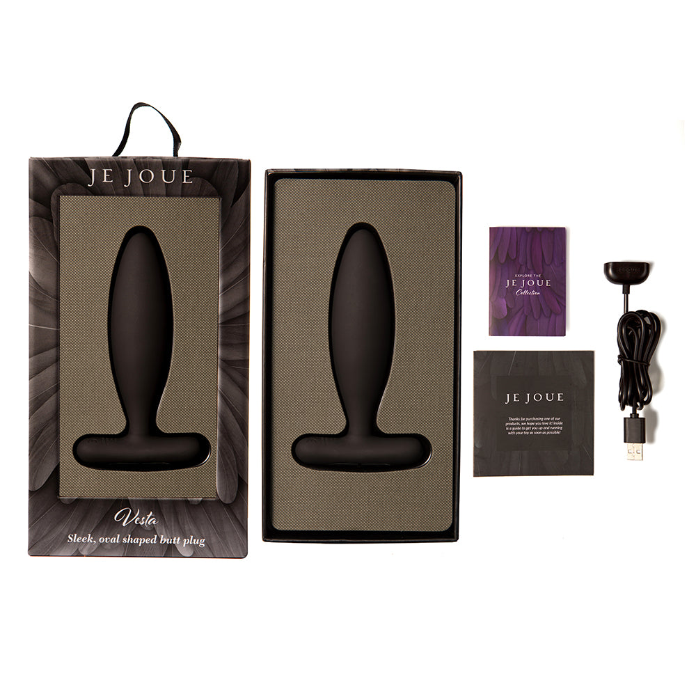 Je Joue Vesta Vibrating Butt Plug Black 12