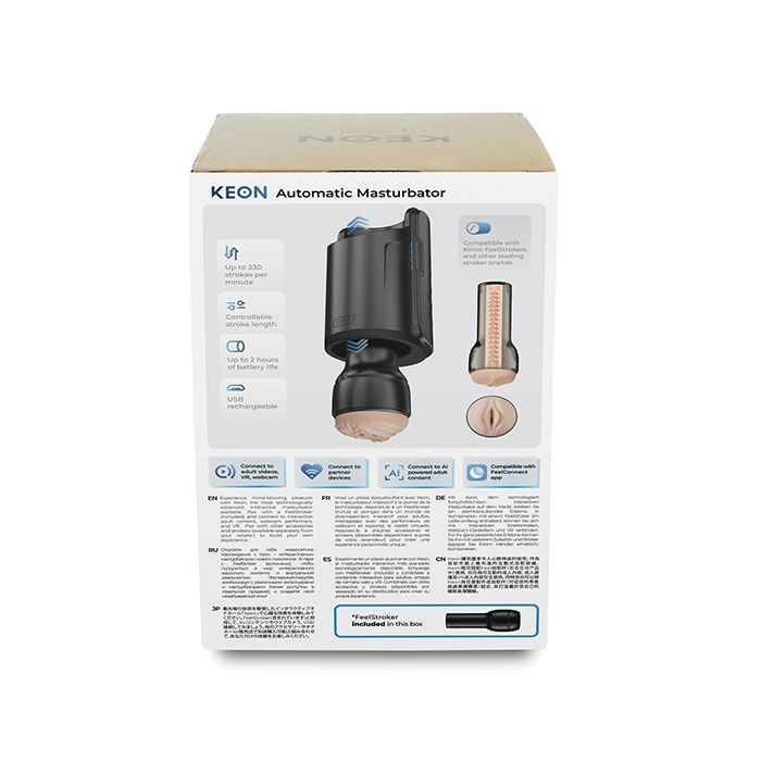 Kiiroo Keon New Box Combo Set w/Stroker - Black 2