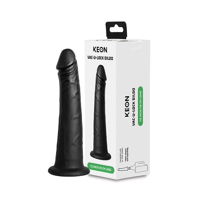 Kiiroo Keon Vacuum Lock Dildo - Black 