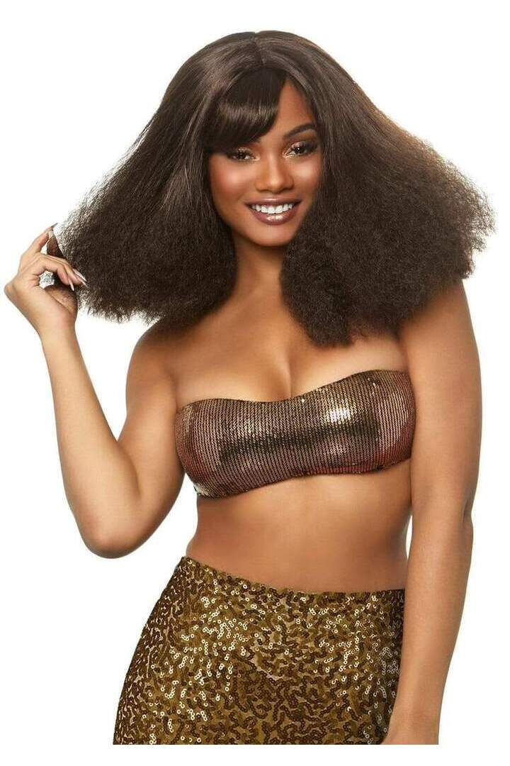 Leg Avenue 16" Diva Disco Wig Brown in One Size 