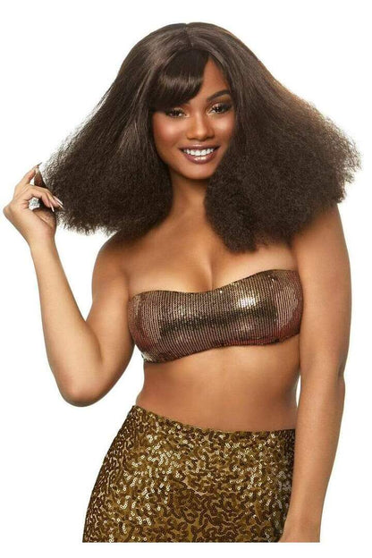 Leg Avenue 16" Diva Disco Wig Brown in One Size 