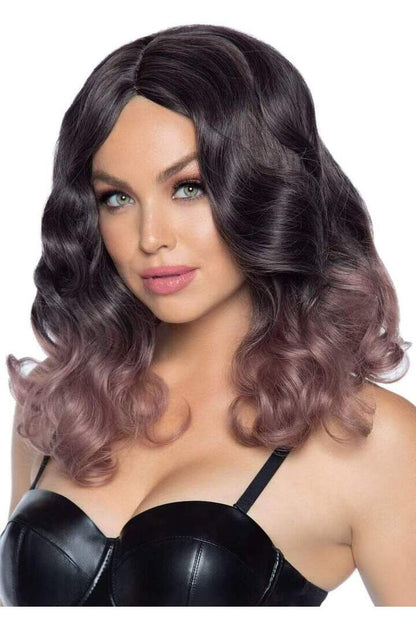 Leg Avenue 18" Curly Ombre Long Bob Wig in One Size 3