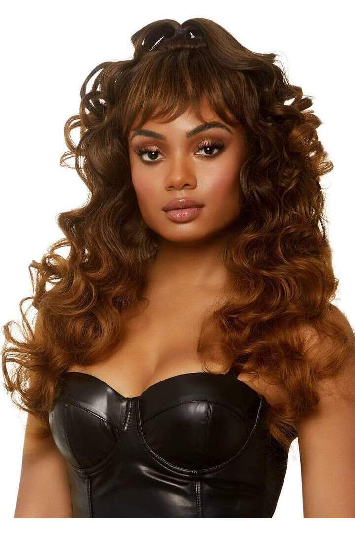 Leg Avenue 24" Long Curly Ponytail Wig in One Size 3