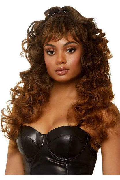 Leg Avenue 24" Long Curly Ponytail Wig in One Size 3