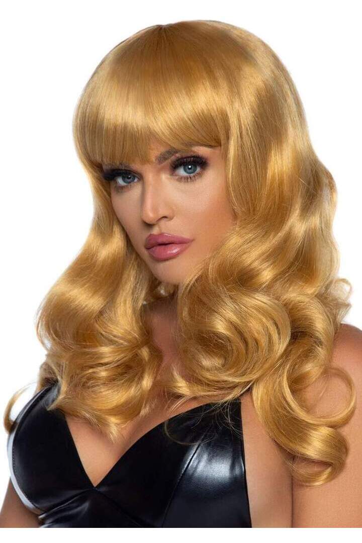 Leg Avenue 24" Wavy Wig with Bangs in One Size 10