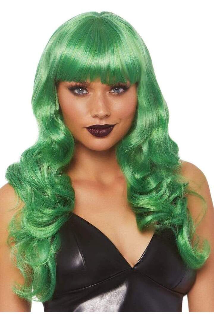 Leg Avenue 24" Wavy Wig with Bangs in One Size 6