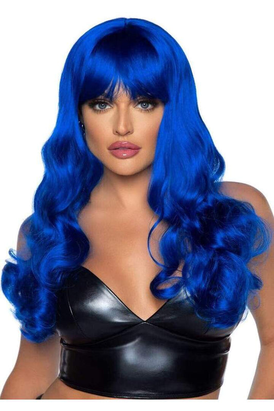Leg Avenue 24" Wavy Wig with Bangs in One Size 