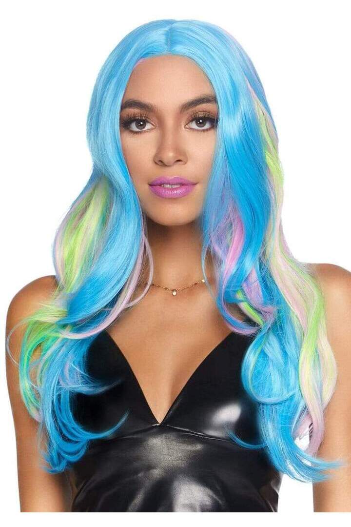 Leg Avenue 27" Mystic Hue Multi Color Wavy Long Wig Multicolor in One Size 2