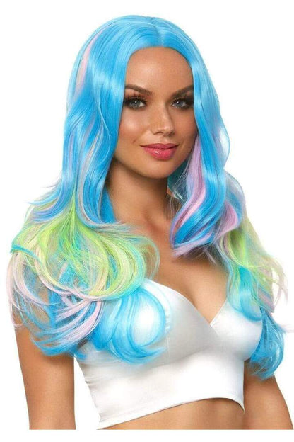 Leg Avenue 27" Mystic Hue Multi Color Wavy Long Wig Multicolor in One Size 3
