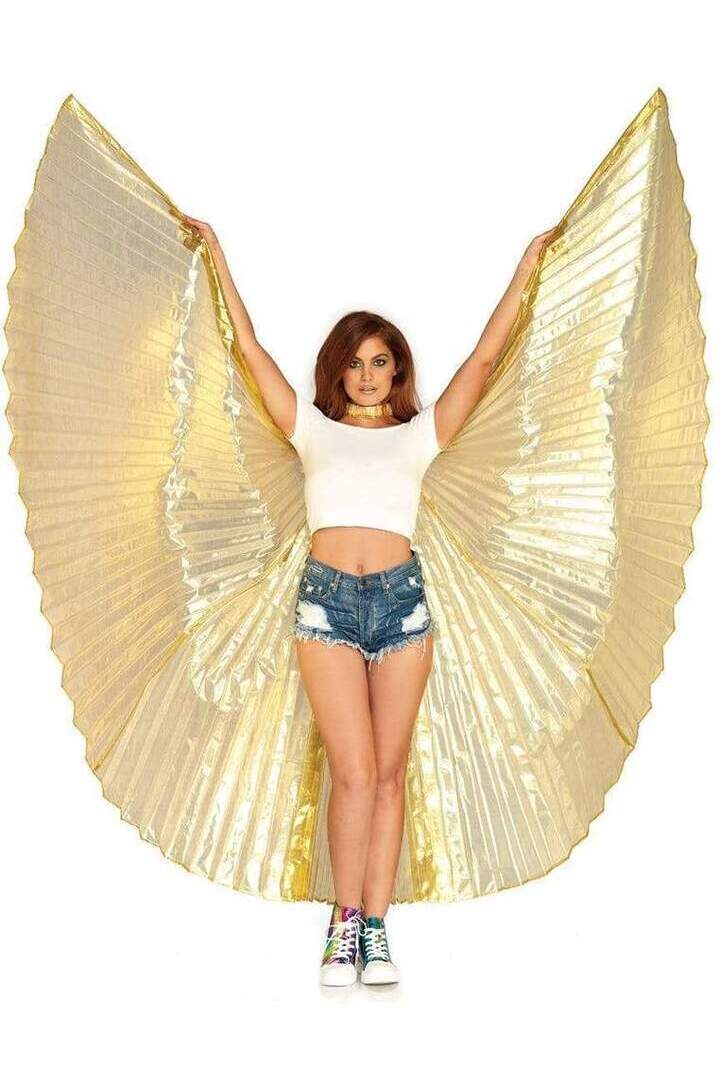 Leg Avenue 360 Degree Pleated Halter Isis Extension Wings in One Size 