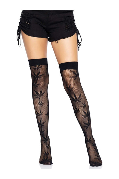 Leg Avenue 420 Net Thigh Highs in One Size  2