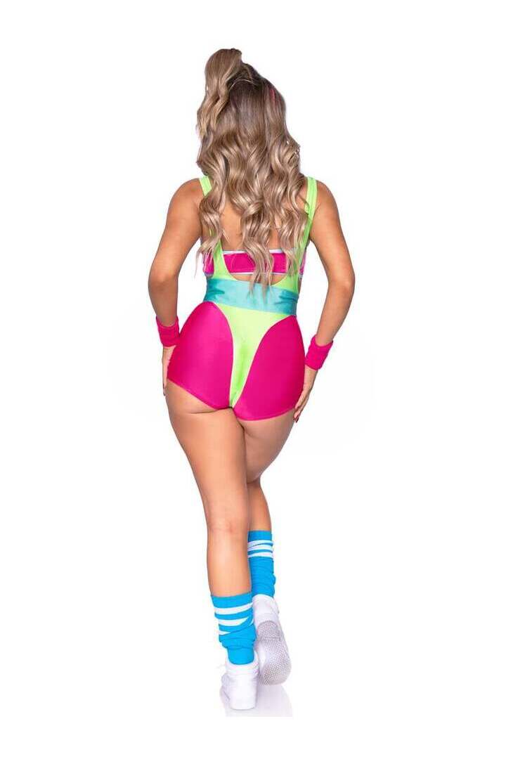Leg Avenue 80s Workout Hottie Costume in Green 5