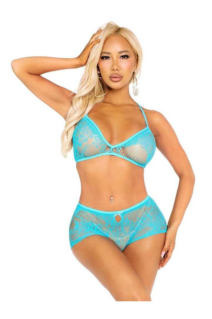 Leg Avenue After Glow Bra and Panty Set in One Size 8