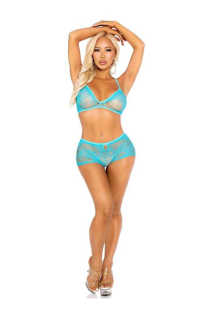Leg Avenue After Glow Bra and Panty Set in One Size 9