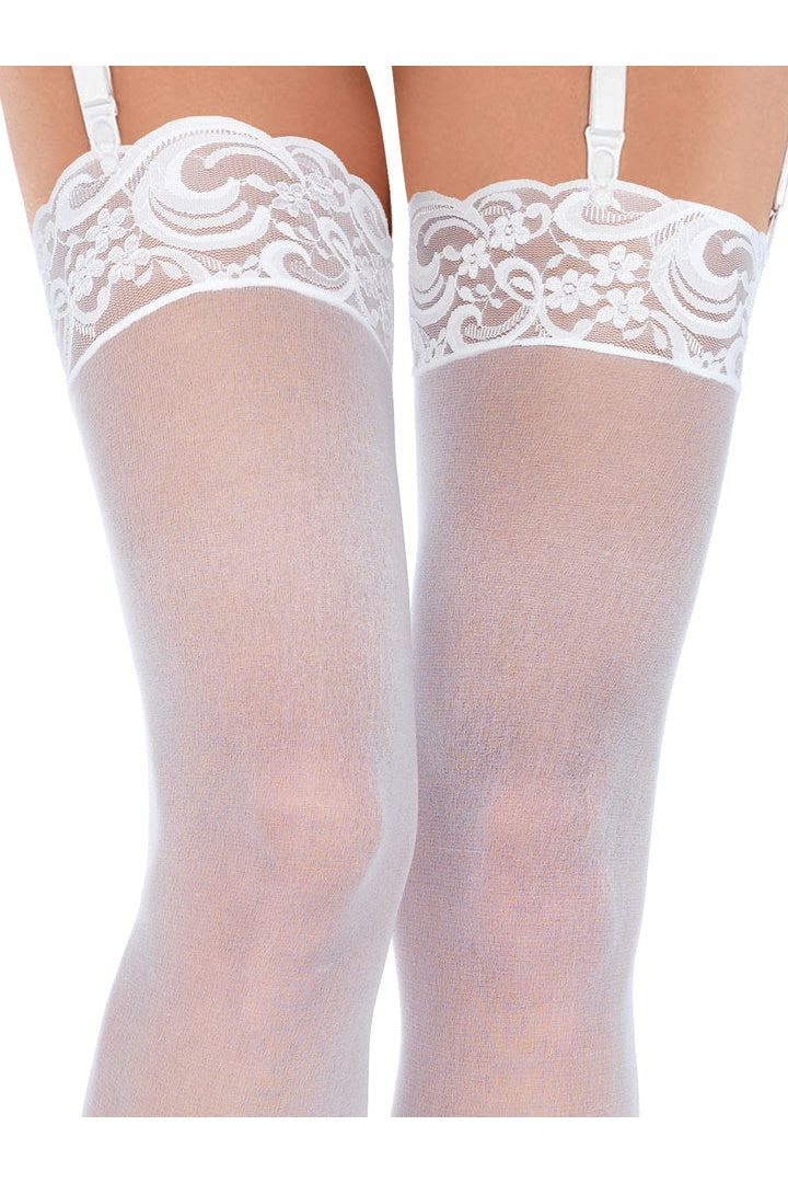 Leg Avenue Alix Sheer Thigh High Stockings in One Size  5