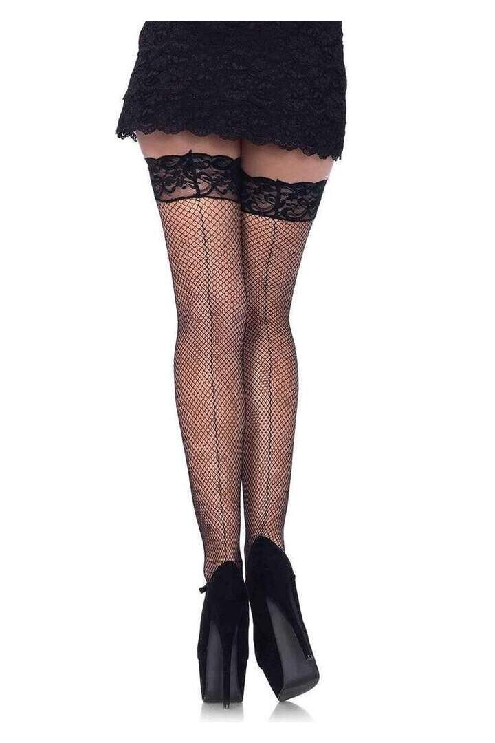 Leg Avenue Amy Fishnet Thigh High Stockings in One Size 