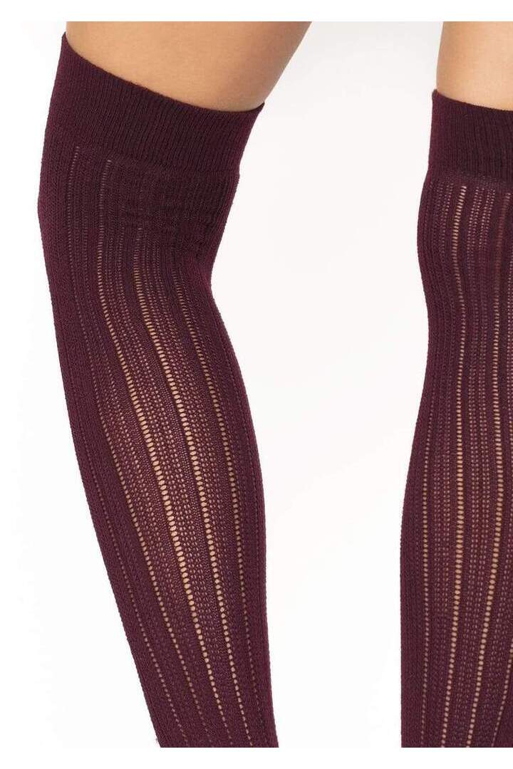 Leg Avenue Angie Rib Knit Knee Socks in One Size 7