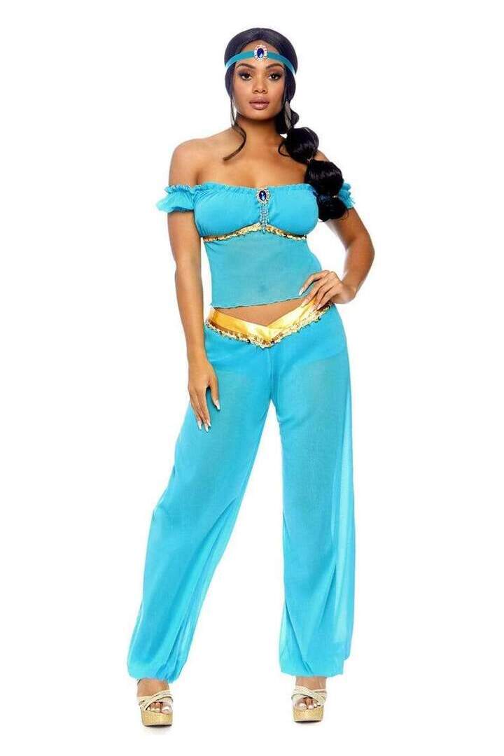 Leg Avenue Arabian Beauty Costume in Turquoise 2