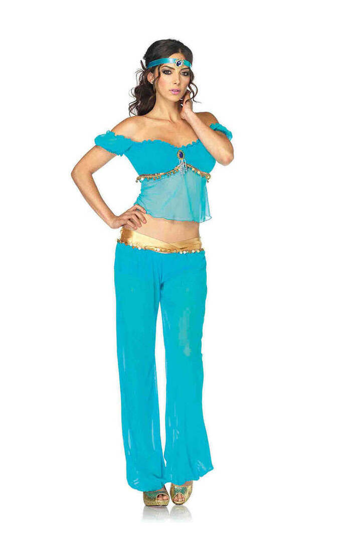 Leg Avenue Arabian Beauty Costume in Turquoise 5