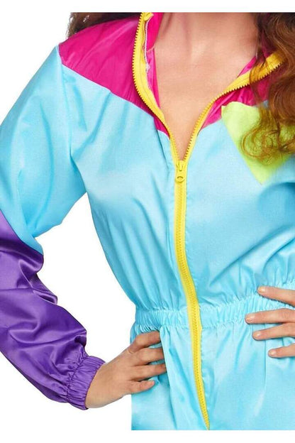 Leg Avenue Awesome 80s Track Suit Costume in Blue 5