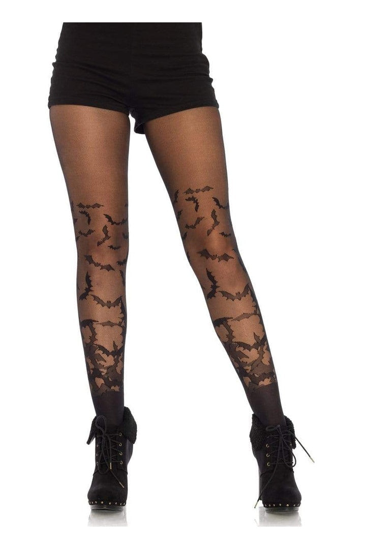 Leg Avenue Bat Wing Sheer Tights Black in One Size 