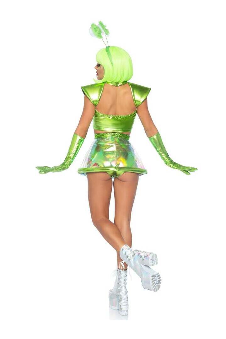 Leg Avenue Beam Me Up Babe Alien Costume in Green 4