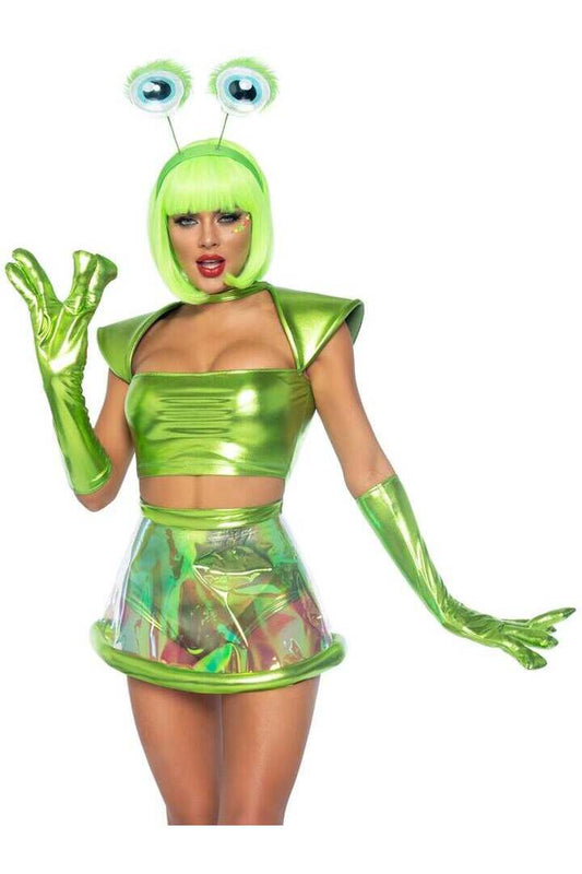 Leg Avenue Beam Me Up Babe Alien Costume in Green 