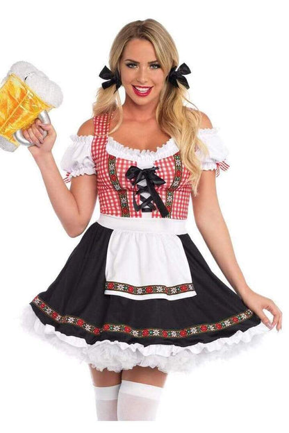 Leg Avenue Beer Garden Babe Costume in Red/Black 2