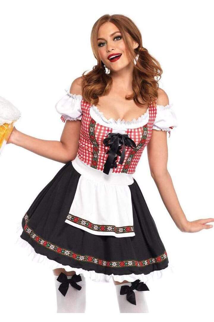 Leg Avenue Beer Garden Babe Costume in Red/Black 