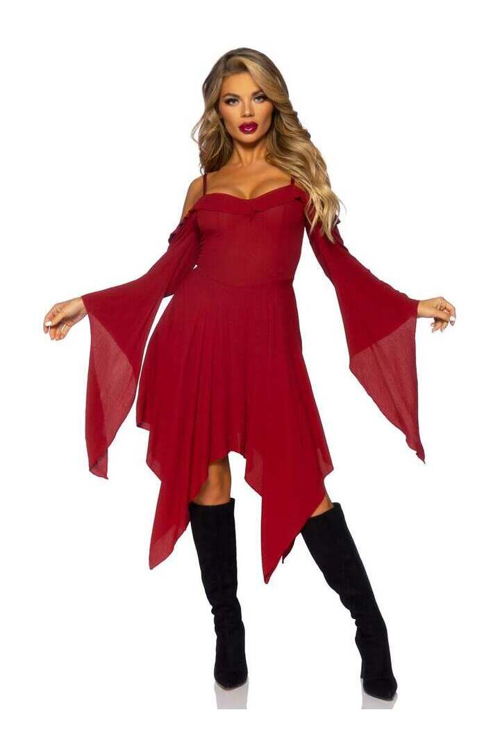 Leg Avenue Bell Sleeved Peasant Dress 15