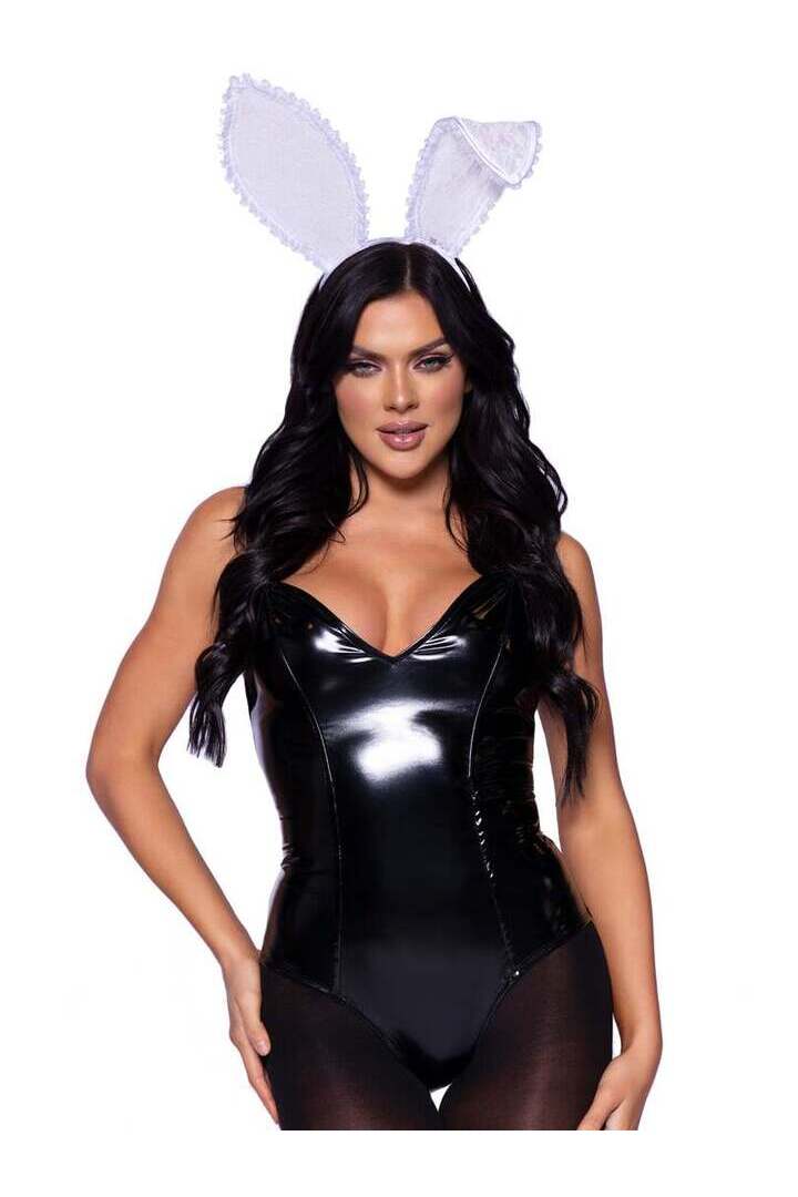Leg Avenue Bendable Lace Bunny Ears in One Size 5