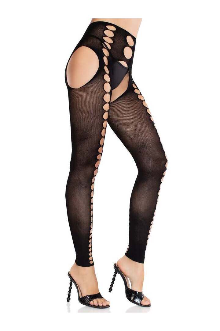 Leg Avenue Bex Cut-Out Suspender Tights in One Size 2