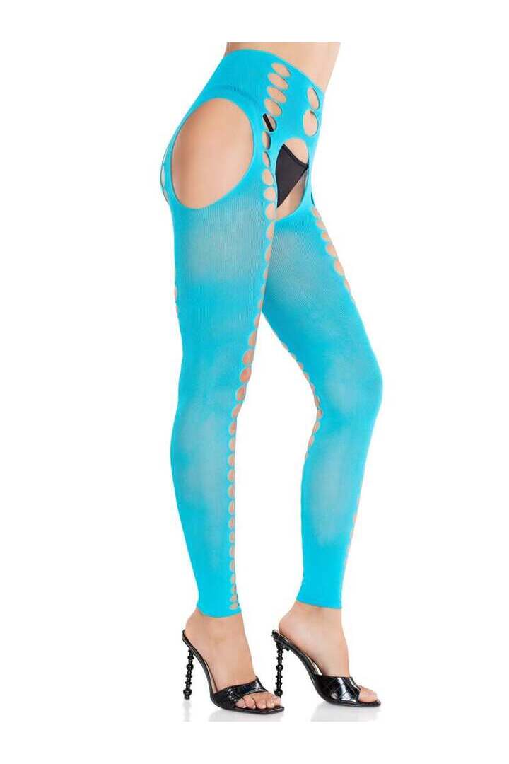 Leg Avenue Bex Cut-Out Suspender Tights in One Size 8