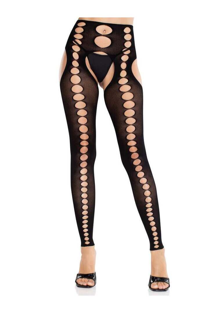 Leg Avenue Bex Cut-Out Suspender Tights in One Size 