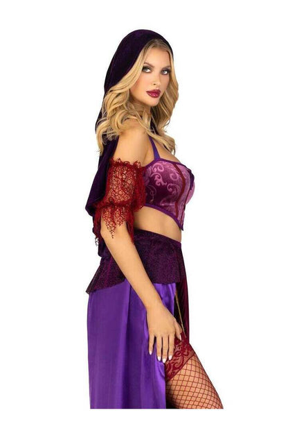 Leg Avenue Black Magic Babe Costume in Purple 2