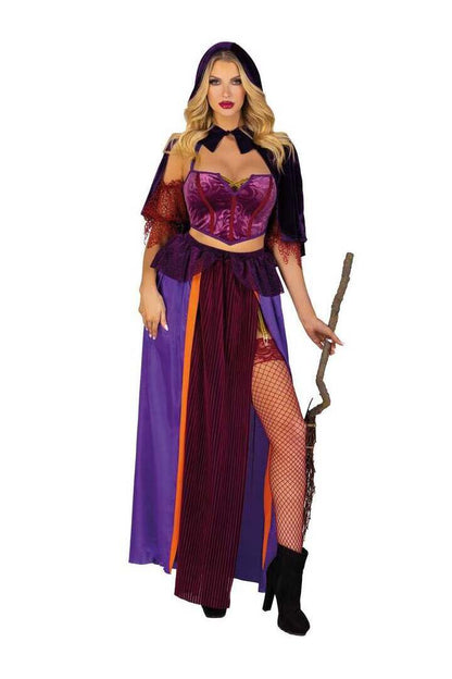 Leg Avenue Black Magic Babe Costume in Purple 3