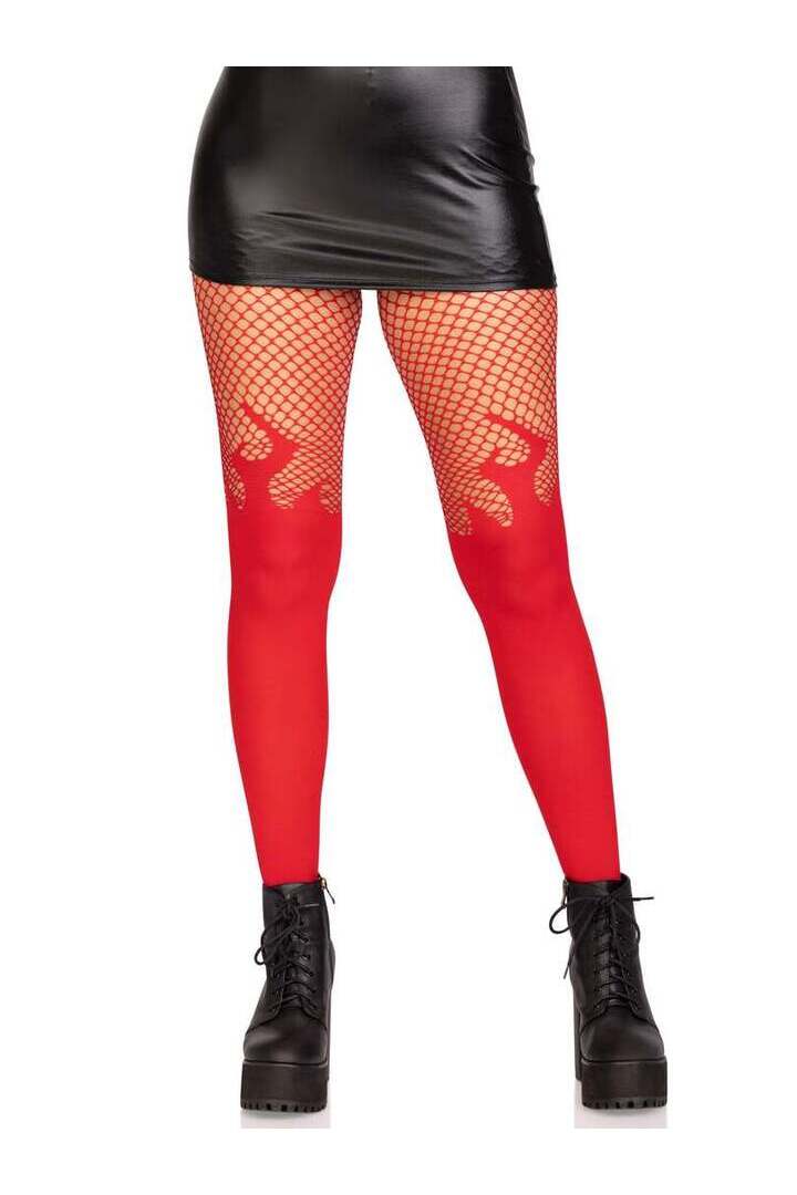 Leg Avenue Blaze Opaque Tights in One Size 3