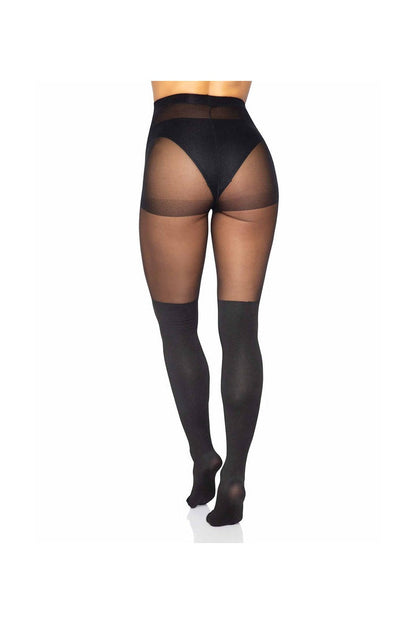 Leg Avenue Bless Me Cross Tights Black in One Size  4
