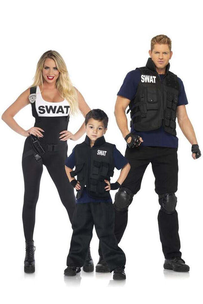 Leg Avenue Boy's SWAT Commander Costume in Black 2