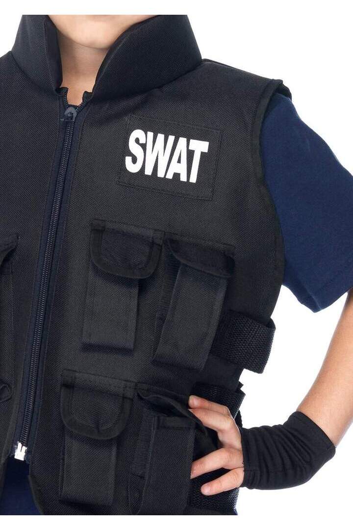 Leg Avenue Boy's SWAT Commander Costume in Black 3