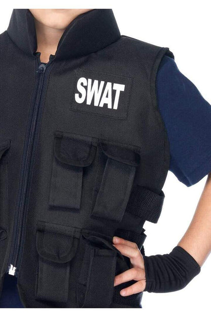 Leg Avenue Boy's SWAT Commander Costume in Black 3