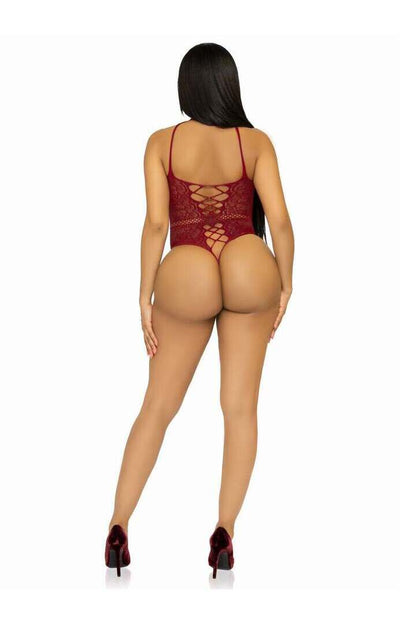 Leg Avenue Bring The Heat Lace Bodysuit in One Size 10
