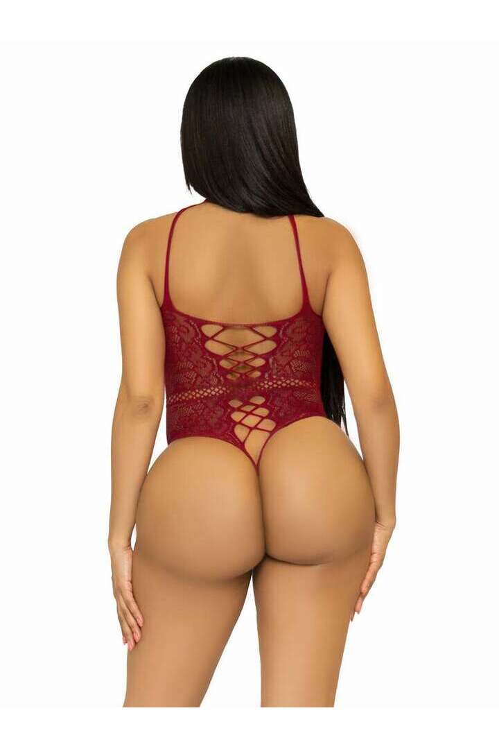 Leg Avenue Bring The Heat Lace Bodysuit in One Size 7