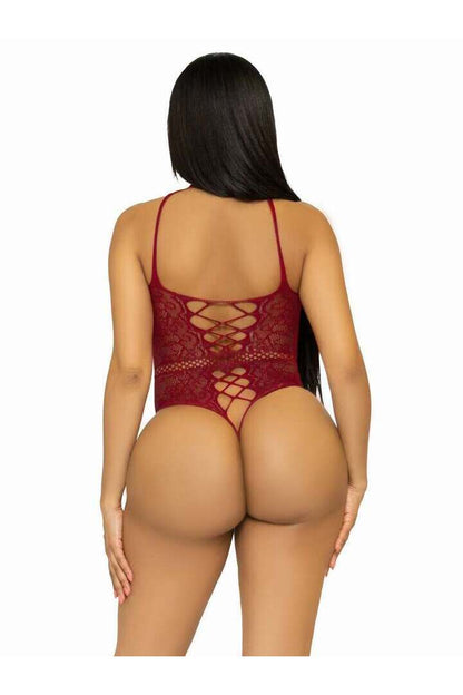Leg Avenue Bring The Heat Lace Bodysuit in One Size 7