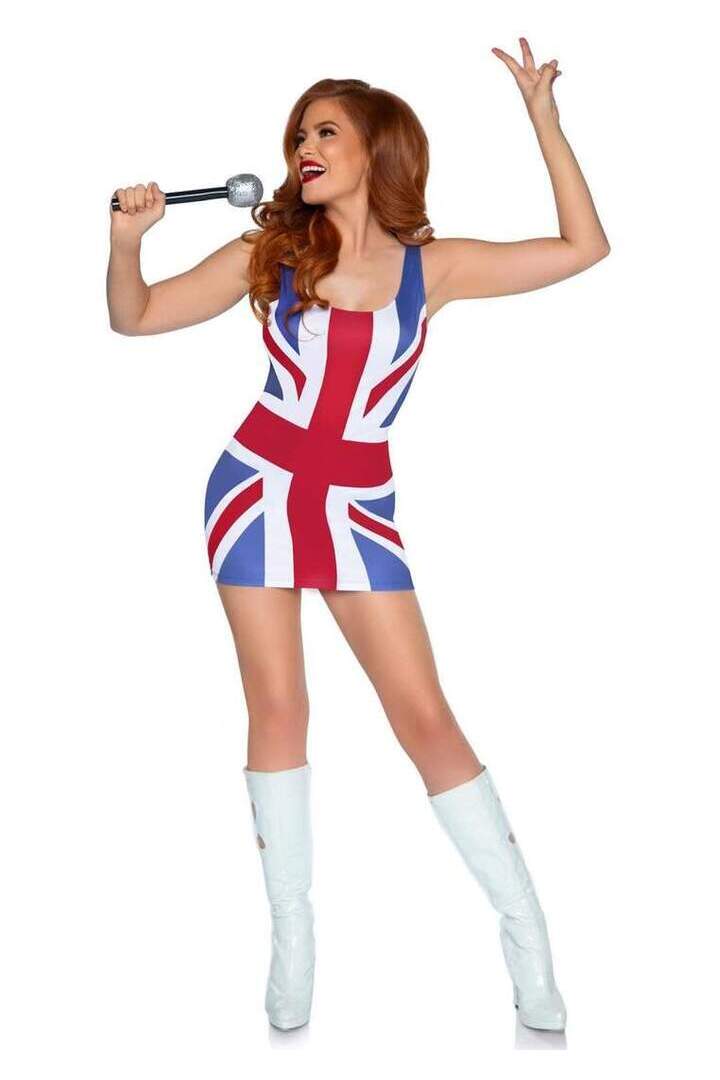 Leg Avenue British Flag Dress Costume in Red/White/Blue 2